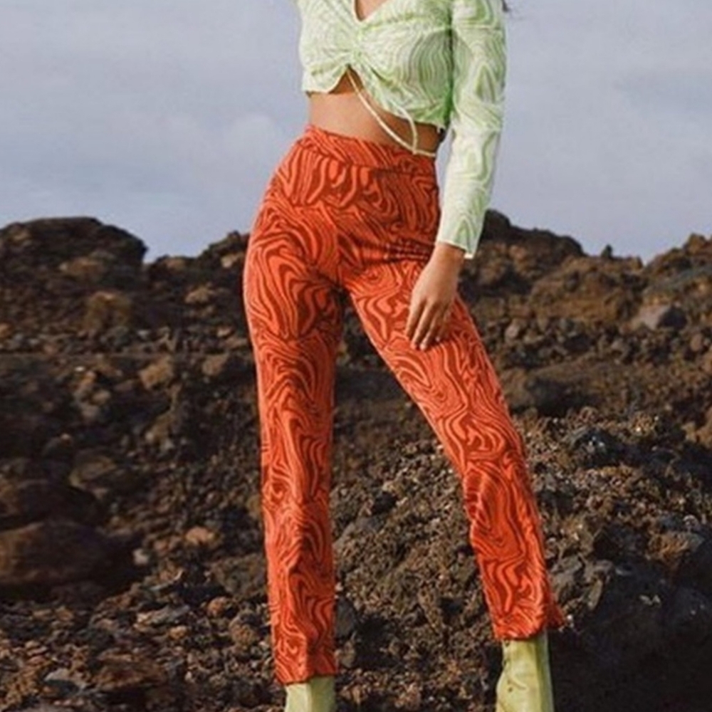 Paloma Wool Claudia orange pants